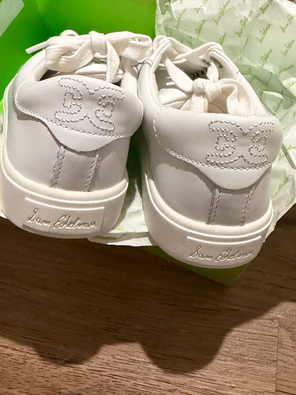 Sam Edelman Ethyl White Leather Sneakers – Size 6.5 - Image 7