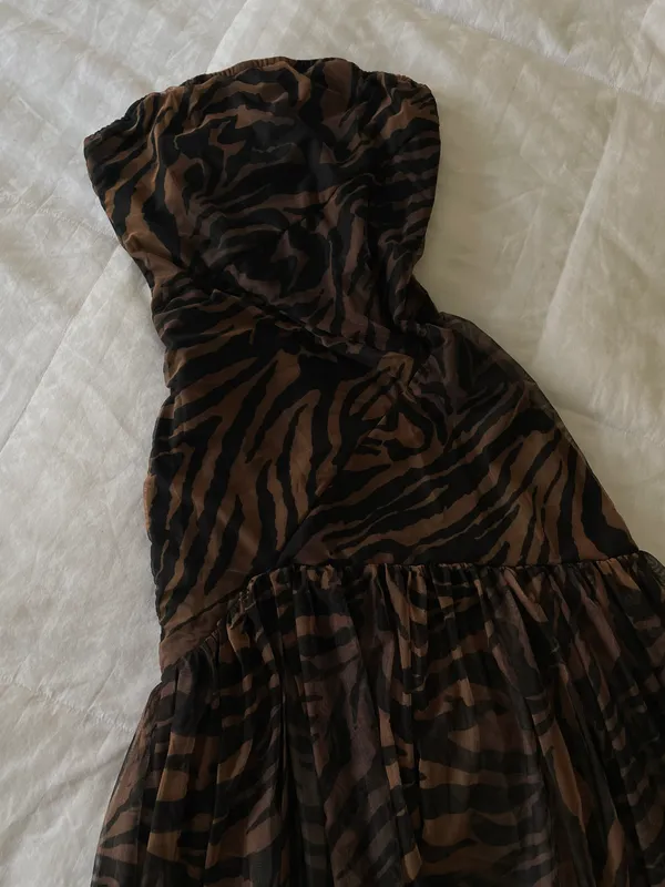 Animal Print Dress Brown - Image 2