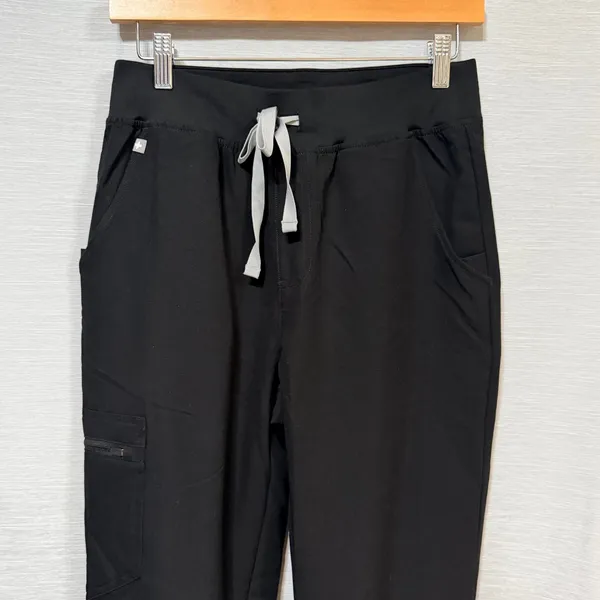 FIGS HW Zamora Jogger Scrub Pants Black High Waisted 1000207 Womens - Image 5