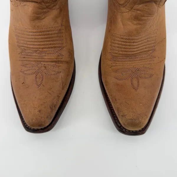 Old West Canyon‎ Leather Snip Toe Western Boots Tan Leather Women 5 LF1529 - Image 3