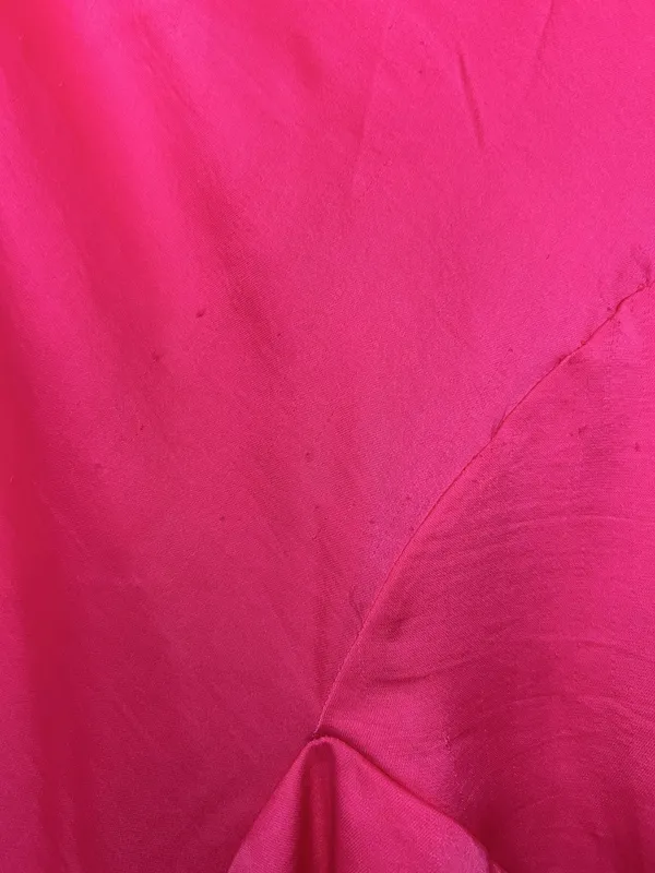 Anthropologie Skirt Womens XXS Pink Satin Asymmetric Ruffle Layered Long Party - Image 5