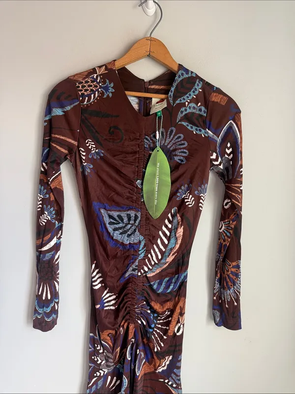 NWT FARM Rio Delicate Garden Long Sleeve Maxi Dress XS - Image 6