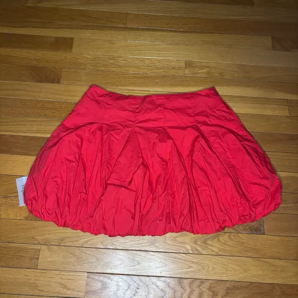 NWT Lovers + Friends Valerie Red Bubble Mini Skirt Size Large Revolve - Image 6