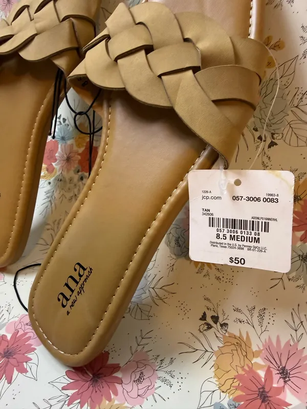 a.n.a Braided Tan Sandals - Image 3