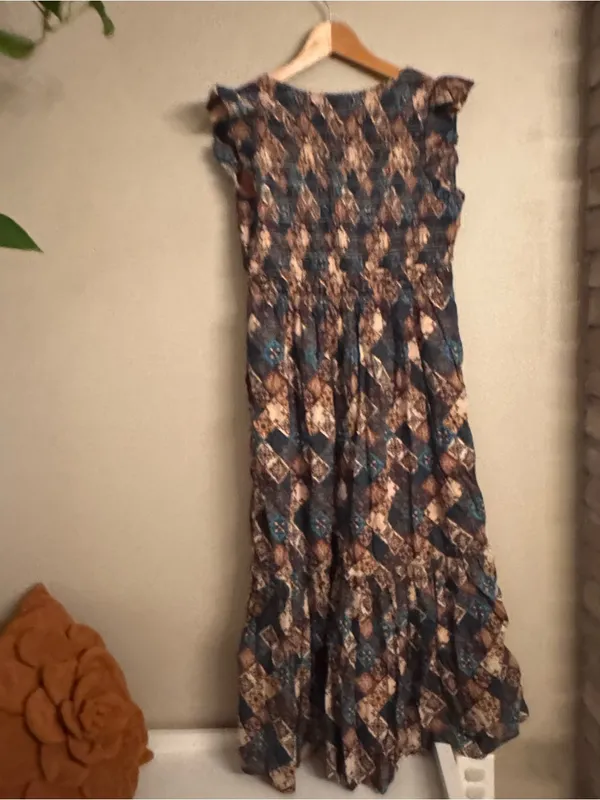ANTHROPOLOGIE Peregrine Patchwork‎ Maxi Dress - Image 5