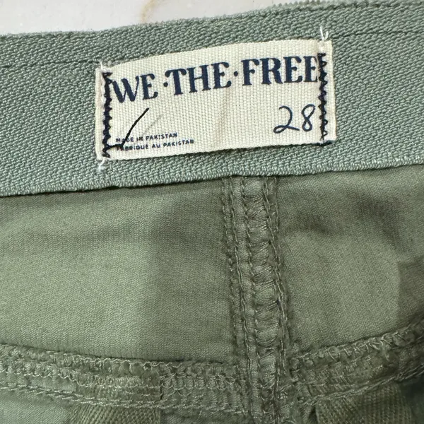 We The Free NWT Free People High Waisted Corduroy Pants Size 28 Green - Image 5
