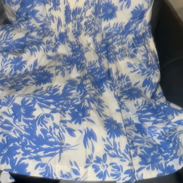 Beautiful Summer Blue White Floral Women's Corset Mini Dress - A New Day 3X - Image 9