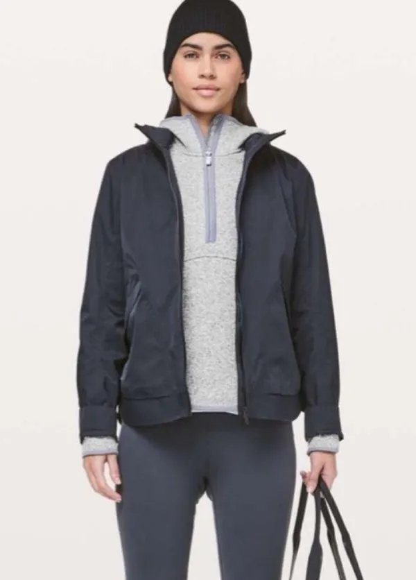 🍁Lululemon Fleece and Thank You Hooded Knit Quarter Zip Pullover🍁NWOT ~6 - Image 5