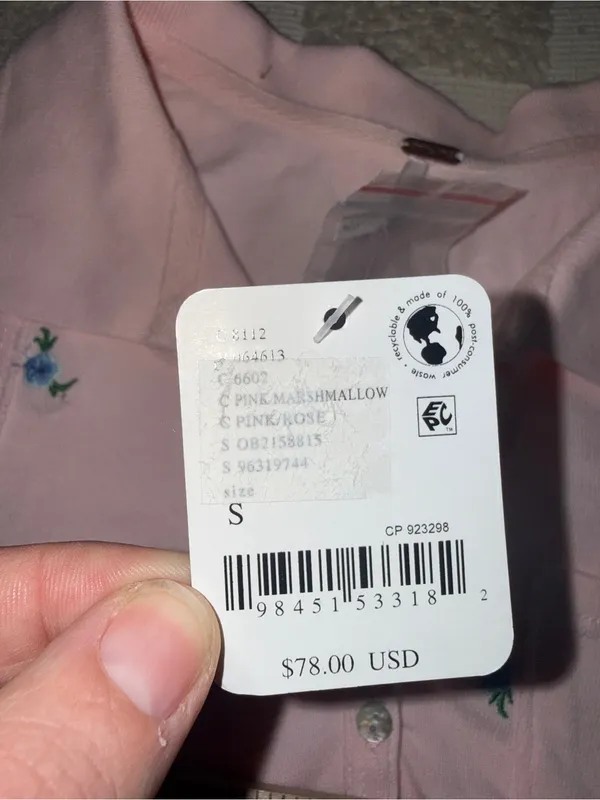 NWT‎ Free People Pink Marshmallow size Small - Image 3