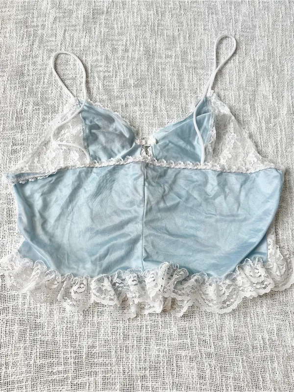 Vintage Frederick's Of Hollywood Coquette Lace Lingerie Tank 🐰 Size 1XL - Image 2