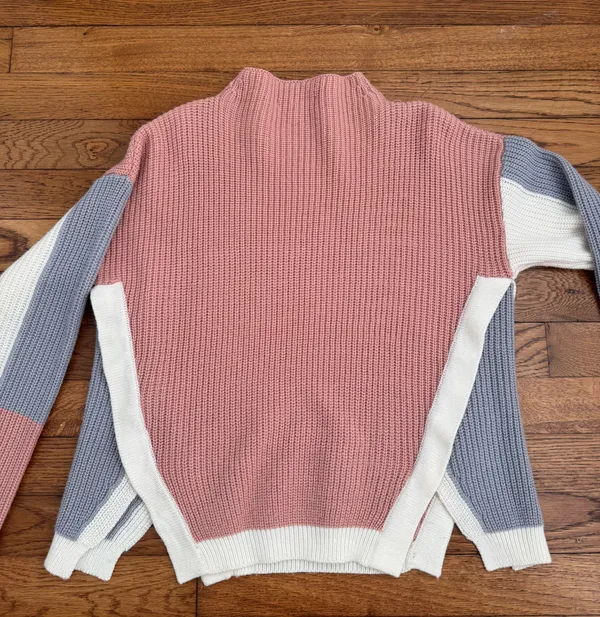 Purple And Pink Sweater Size M - Image 4