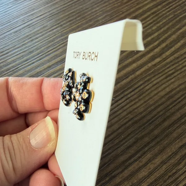 Tory Burch Roxanne Jeweled Stud Earrings NEW - Image 3