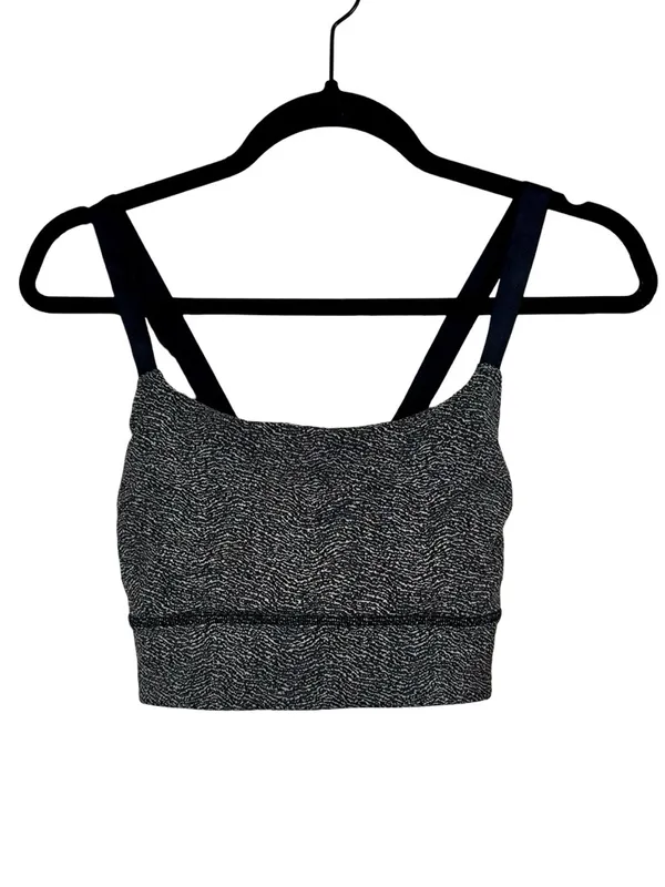 Lululemon Both Ways Bra Power Luxtreme Ripple Jacquard Black White W2AEWS - Image 7