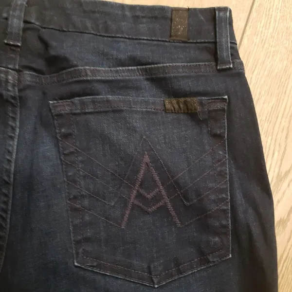 7 For All Mankind Womens 31 Short A‎ Pocket Denim Flare Boot Jeans - Image 4