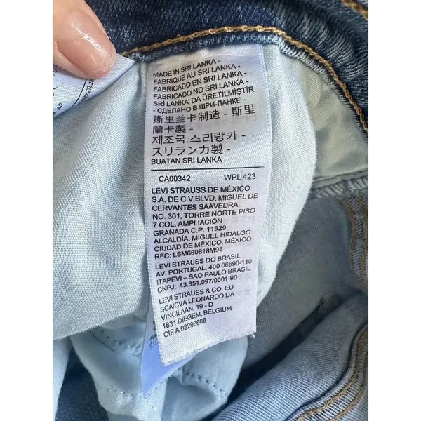 Levis Premium Womens Ribcage‎ Straight Leg Ankle Jeans Button Fly High Waist 24W - Image 6