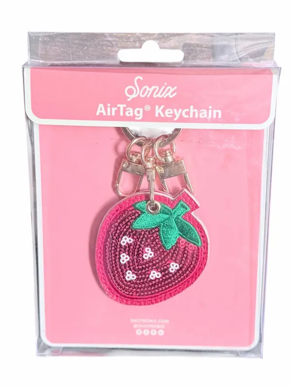 NEW Sonix Sequin Strawberry AirTag Keychain/Bag Charm - Image 4