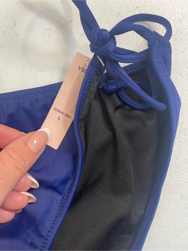 Victoria's Secret Cobalt Blue Tie-Side Bikini Bottoms - Image 2