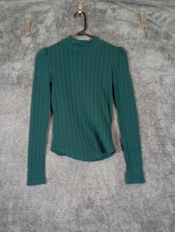 Free People Party In The Back Ribbed Cutout Open Back Scarf Tie Top Cottage XS - Image 4