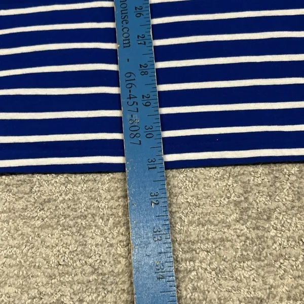 Polo Ralph Lauren Tee Shirt Dress Womens Medium Striped Blue White Nautical - Image 8