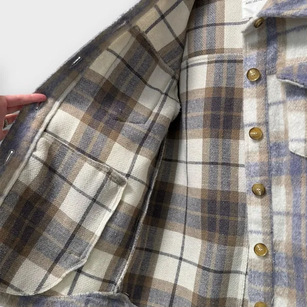 Avec Les Filles Plaid Shirt Jacket - Image 4