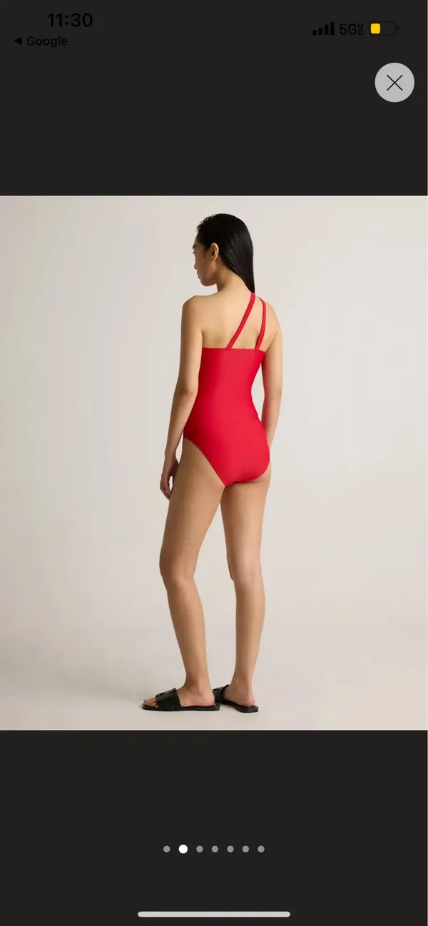 New Quince Italian One Shoulder One-Piece Swimsuit MSRP $49.90 - Image 3