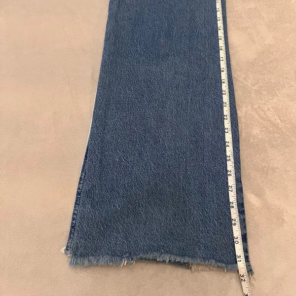 PacSun Women Jeans Blue Denim Size 25 Color Block High Waist Cropped - Image 6