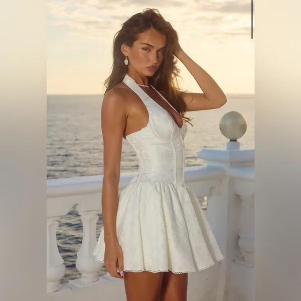 Runaway the Label AMITY V- NECK CORSET MINI DRESS - Image 4