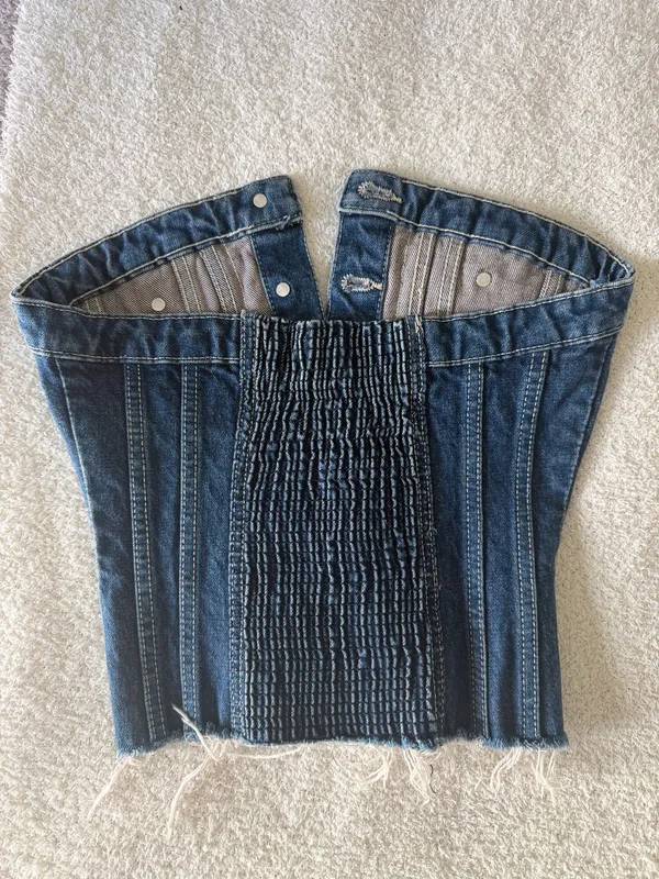 ZARA Denim Tube Top - Image 2