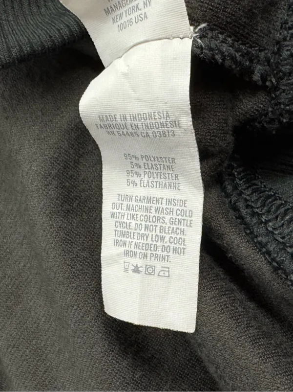 Aerie Dreamy Velour Cropped Zip Up Hoodie Dark Grey Women’s Medium - Image 4