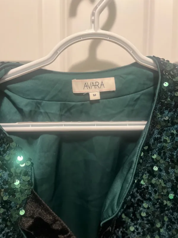 Avara Sequin sweater Green Size M - Image 3