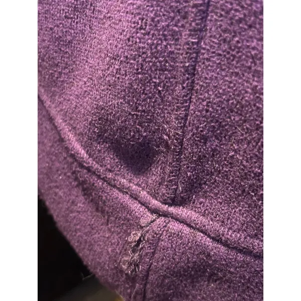 Avalanche Womens Purple Full Zip Fleece Jacket Funnel Neck Sweater Knit Size M - Image 5