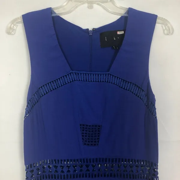 Nicole Miller Royal Blue Sleeveless Maxi Dress Size 4 - Image 4