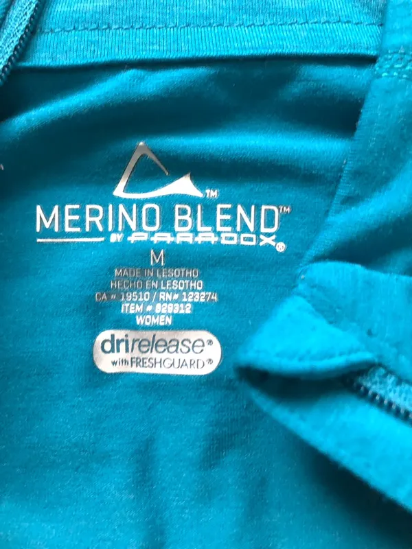 Cold Weather Quarter Zip Blue Size M - Image 3