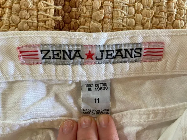 White jean Shorts - Image 3