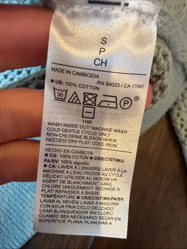 Old Navy Sage Green Open-Knit Crewneck Sweater Size Small - P303 - Image 5