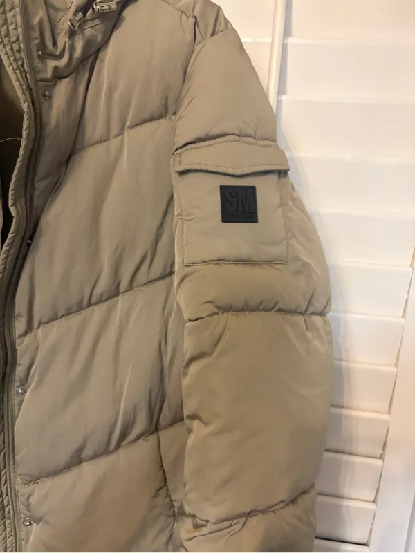 Steve‎ Madden Tan Longer Length Puffer Coat Size XL - Image 4