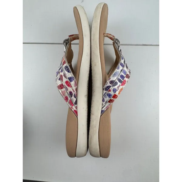 Vionic‎ Aloe Floral Thong Sandals Womens Size 7 Supportive Comfort Orthotic - Image 5