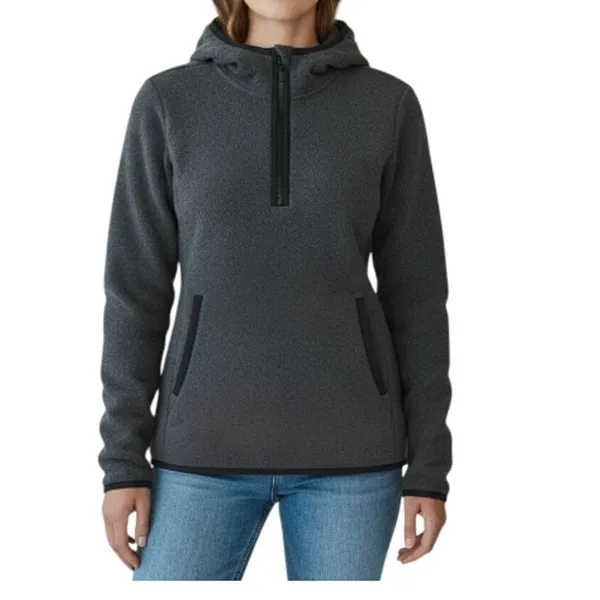 LULULEMON It’s Fleecing Cold Hooded Sweater-Pullover Sz 4 Gray Cozy Athletic EUC - Image 2