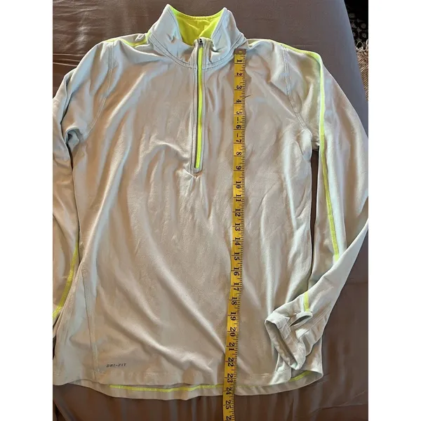 NIKE Pullover Womens Medium Light Blue Green Running Dri Fit Athletic 1/2 Zip - Image 8