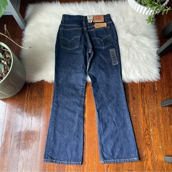 Vintage Levi’s Dark Wash Boot Cut Slim Fit 1999 NWT - Image 6