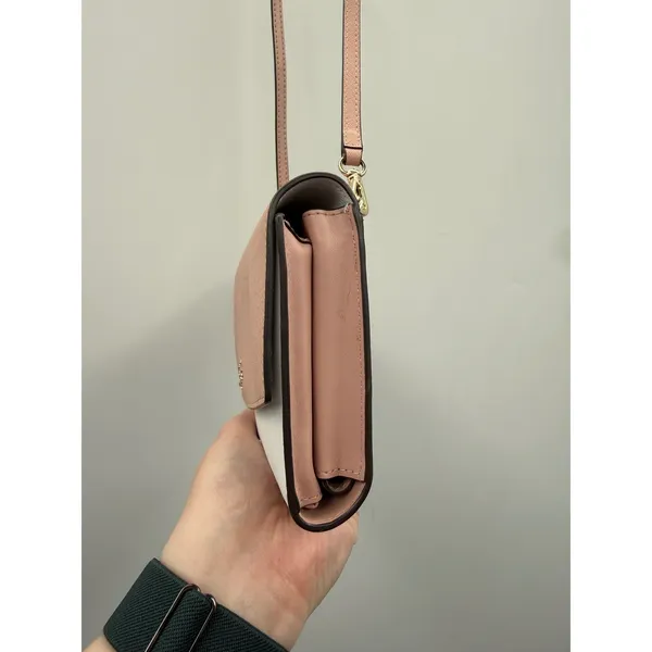 Kate Spade‎ PerryCrossbody Bag Pink White Colorblock Leather Convertible Wallet - Image 4