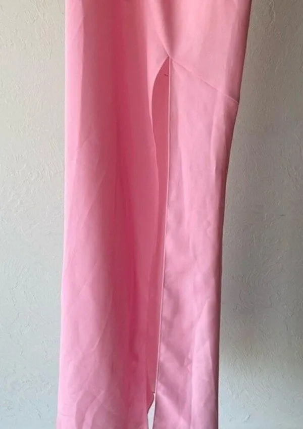 NBD pink one shoulder formal maxi dress - Image 4