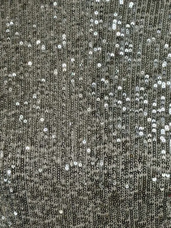 Eliza J Sequin Flutter Sleeve Sheath Dress in Silver - Image 2
