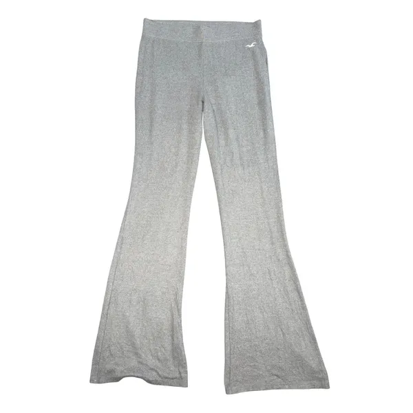 Hollister Flare Yoga Pants Womens Small Short Gray Heathered Stretch Lounge - Image 6