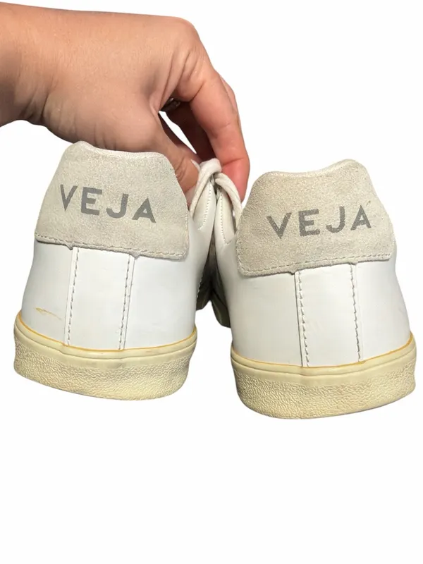 Veja‎ Esplar White Leather Sneakers Size 9 - Image 6