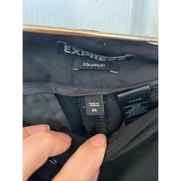 Express women’s dress pants black columnist size 6R work attire work pants - Image 2