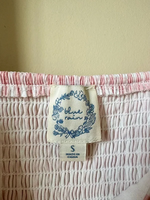 Francesca’s Pink Gingham Mini Dress Small - Image 4