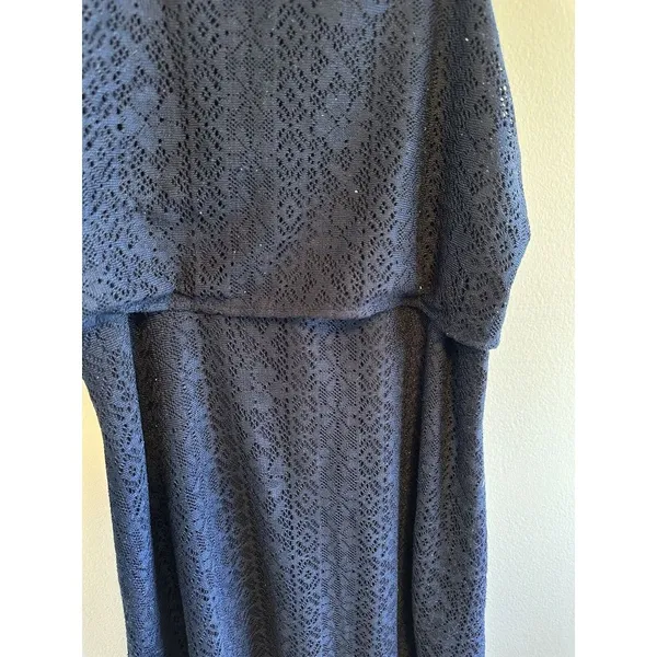 Abercrombie & Fitch Size L Blue Eyelet Dress Lace‎ - Image 4