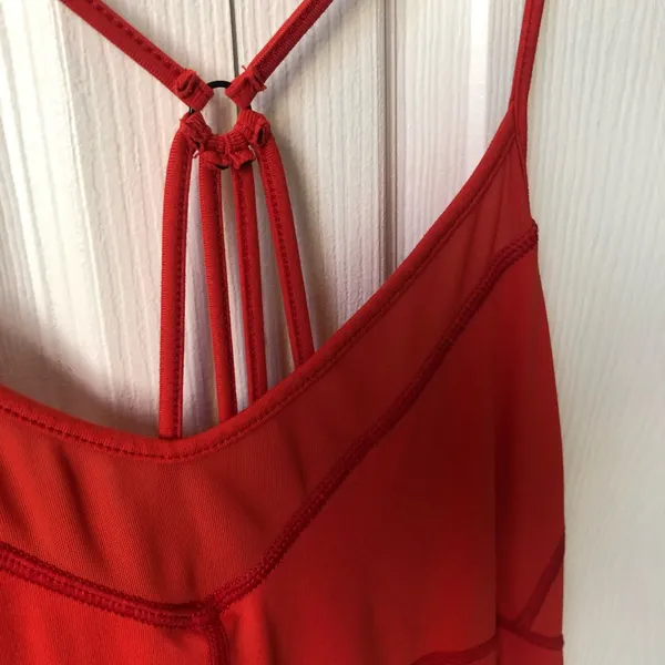 Women’s work out shirt Orange Size L - Image 2