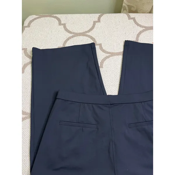HALARA black Cropped Wide Leg Pleated Pull On Pants XL NWT Pockets 02820584 - Image 13